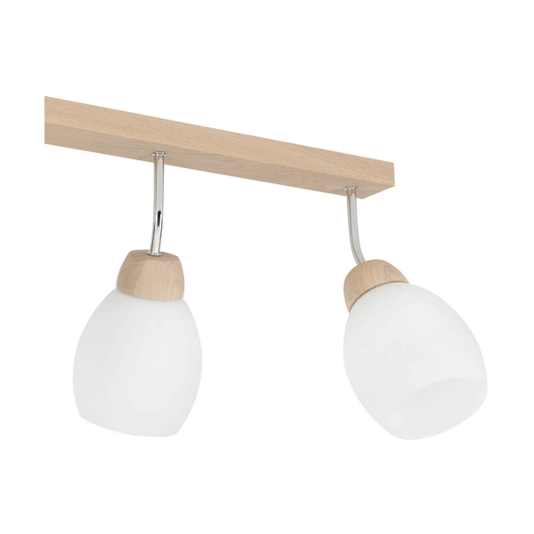 Tilia Ceiling Lamp 4xE27 Max.60W Oiled Oak/White Glass 2047419720883