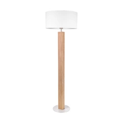 Riflet Floor Lamp 1xE27 max. 60W Oiled Oak/Matte Nickel/White 6012908711545