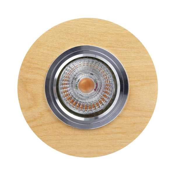 Vitar Wood Round Ceiling Lamp Incl.1xLED GU10 6W Birch 2511160