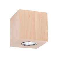 Wooddream Square Ceiling Lamp 1xGU10 Max.6W Birch Wood 2076160