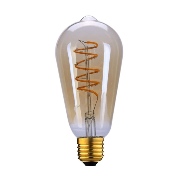 Żarówka filament LED Italux E27 6W 2200K 3S Dimm Spiral Amber 757-ST64-3DM-SR-AMB