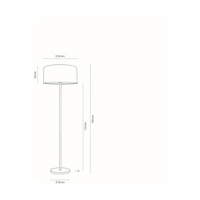 Dove Floor Lamp 1xE27 Max.60W Black/Black PVC/Black 124400104