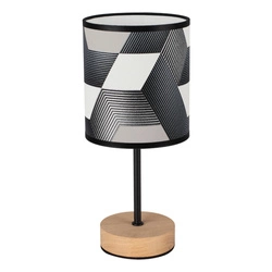 Espacio Table Lamp 1xE27 Max.25W Oiled Oak/Black/Multicolor 77748974
