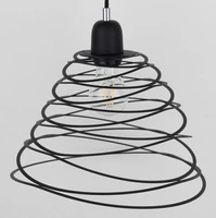 Komet Pendant Lamp 1xE27 Max.60W Chrome Metal/Black Metal/Black PVC Cable 1853104