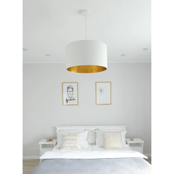 Victoria Pendant Lamp 1xE27 Max.60W White/White-Golden/White 1421802