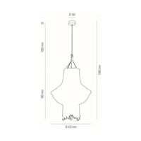 Lampa Wisząca Samba 3xE27 Max.15W LED Dąb Olejowany/Kremowy Sznurek Bawełniany/Kabel z Naturalnej Tkaniny 18737374