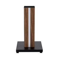 Flame Table Lamp 1x LED 12V Integrated 4.6W Black/Walnut veneer/Black PVC/Touch Dimmer 830119186