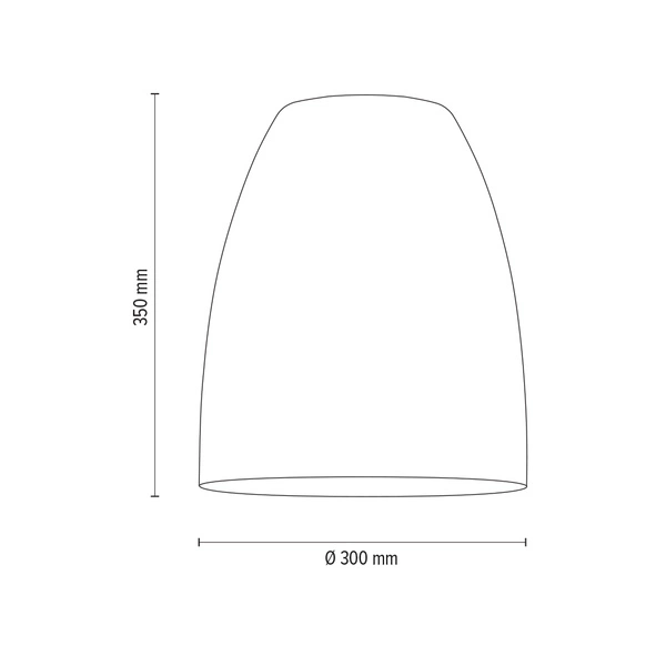 Klosz E27 Szkło Dymione Campana G1541 średnica 23cm