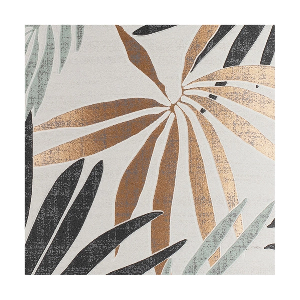 Hoja Ceiling Lamp Incl. 1xLED Integrated 1650lm 2700K 18W Stained Pine Brown/Multicolor Wallpaper Shade 4015111011131