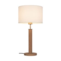 Benita Lampa Stołowa 1xE27 Max. 60W Dąb Olejowany/Nikiel Matt/Biały 7017400611547