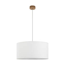 Benita Pendant Lamp 1xE27 Max.40W Oiled Oak // White