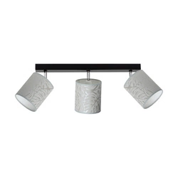 Mateo Ceiling Lamp 3xE27 Max.25W Black Metal/Beige Wallpaper 87800304