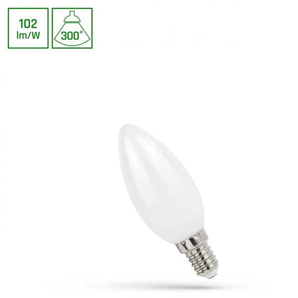 LED ŚWIECOWA E-14 230V 4W COG NW WHITE SPECTRUM