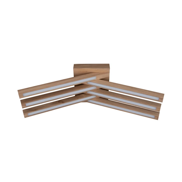 Linus Crossed Ceiling Lamp 6xLED 24V Integrated 2520lm 3000K 27W Oiled Oak 2246674