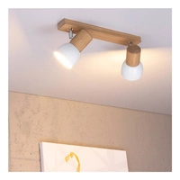 Svenda Ceiling Lamp 2xE27 Max.60W Oiled Oak/Chrome/White 2224274