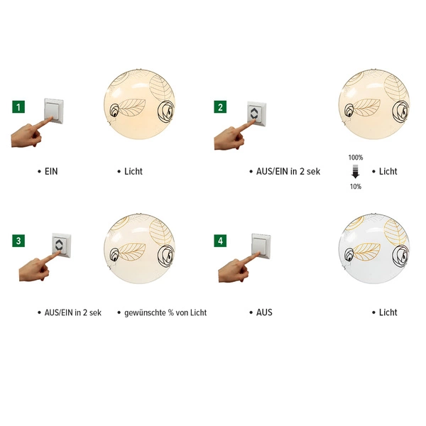 Indiana Ceiling Lamp Incl. 1xLED Integrated 2600lm 2700K 30W Chrome Metal/White-Brown Glass 4455112