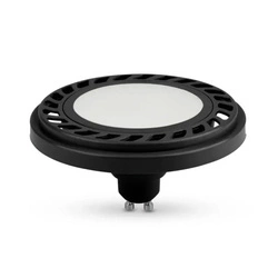 Żarówka LED ES111 / GU10 9W zimna 6500K kąt 120st BLACK