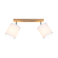 Aprillia Ceiling Lamp 2xE27 Max.25W Oiled Oak/White 56744274