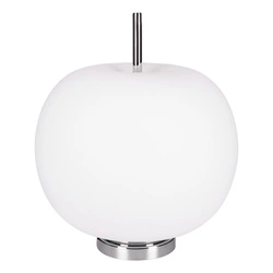 Apple Table Lamp 1xE27 Max.60W Chrome Metal/White Glass 9963102