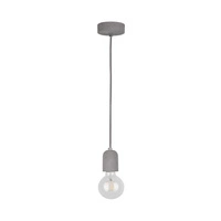 Amory Pendant Lamp 1xE27 Max.60W Gray/Black-White 9774136