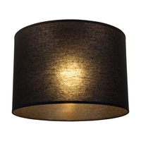 Lampshade Cylinder E27 H30 Black Fabric A0309