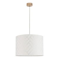 Punto Pendant Lamp 1xE27 Max.60W Oiled Oak/Transparent PVC/Multicolor 164940174