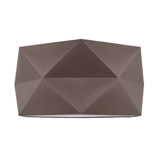 Finja Pendant Lamp 1xE27 Max.60W Chrome Metal/Anthracite Fabric Cable/Brown Fabric Shade 1843128