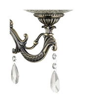 Graciela Wall Lamp 1xE27 Max.60W Patina Metal/White Glass 5460111