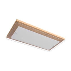 Finn Wall Lamp 1xLED Integrated 2100lm 2700K 24W Oiled Oak/White-Transparent Glass 4032974