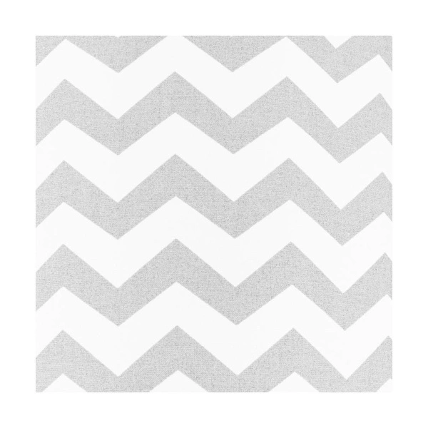 Lampshade Cylinder E27 H40 White-Gray Cotton with zigzag pattern A0520
