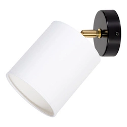 Aprillia Wall lamp 1xE27 Max.25W Black/Gold/White 56344104