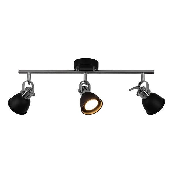 Anita Ceiling Lamp 3xGU10 Max.50W Chrome Metal/Black Metal 2766304