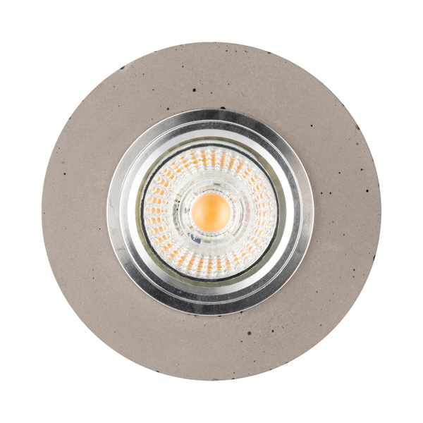 Vitar Round Ceiling Lamp Incl.1xLED GU10 6W Gray/Chrome