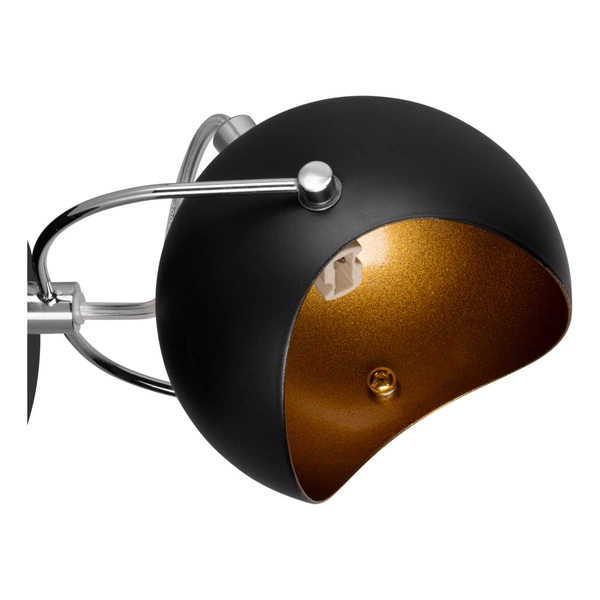 Kana Wall Lamp 1xG9 Max.28W Black Metal/Gold Metal 2722104