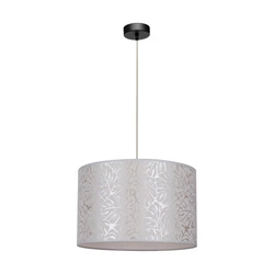 Mateo Pendant Lamp 1xE27 Max.60W Black Metal/Transparent PVC Cable/Beige Wallpaper 87811104