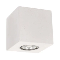 Concretedream Square Ceiling Lamp 1xGU10 Max.6W White Concrete 2076137