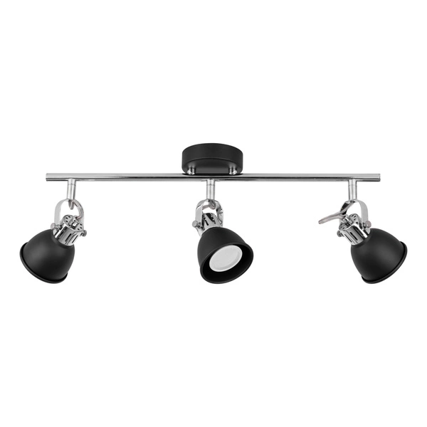 Anita Ceiling Lamp 3xGU10 Max.50W Chrome Metal/Black Metal 2766304