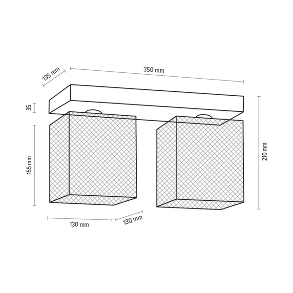 Norman Wood Ceiling Lamp 2xE27 Max.25W Birch Wood/Chrome Metal 8175260