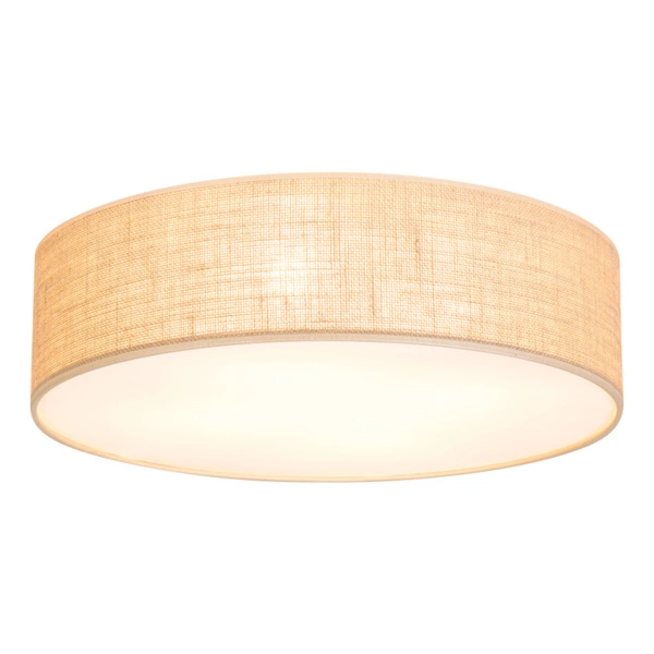 Jute Ceiling Lamp 4xE27 Max.25W White/Beige 47924802
