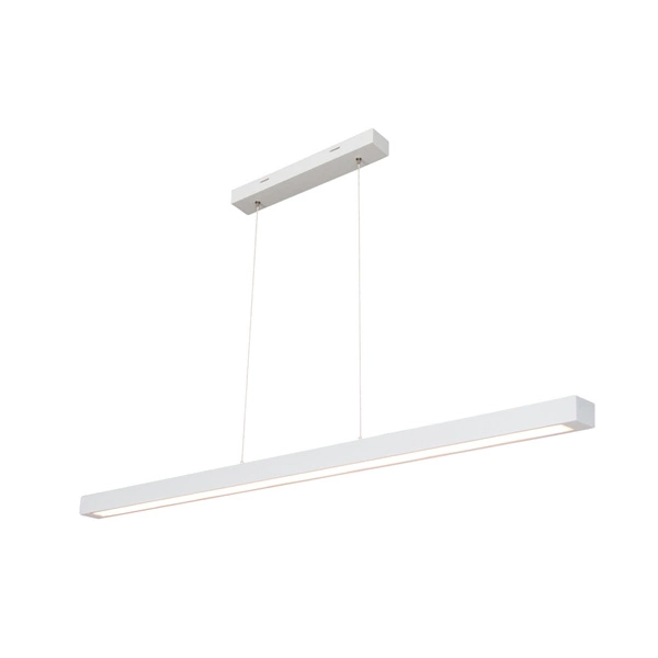 Smal Pendant Lamp 2xLED 24V Integrated 2722lm 3000K 34,5W White Beech Wood/Transparent PVC Cable with Touch Dimmer 1509942