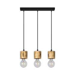 Pino Pendant Lamp 3xE27 Max.60W Stained Pine/Black