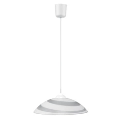 Circle Pendant Lamp 1xE27 Max.60W White Synthetic Material/White Synthetic Material Cable/White Glass 4314502