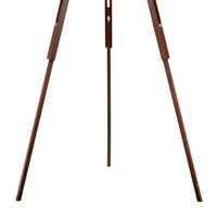 Tripod Floor Lamp 1xE27 Max.60W Walnut Beech Wood/Transparent PVC Cable/Black Fabric Shade 6025076