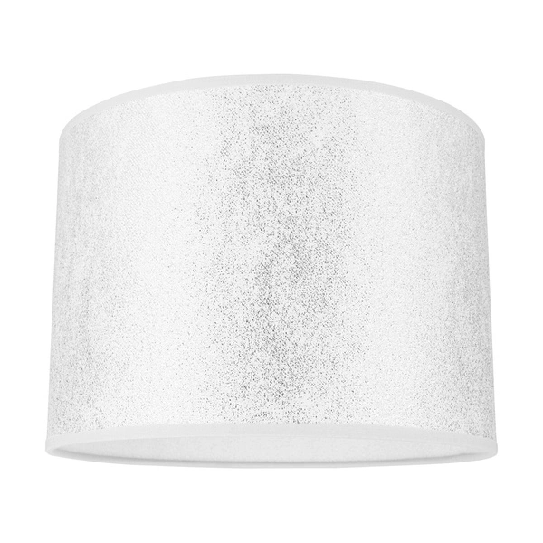 Lampshade Cylinder E27 H20 Silver Fabric A1304