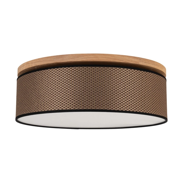 Benita Black Ceiling Lamp 3xE27 Max.25W Oiled Oak/Brown-Black-Gold 4037400211555