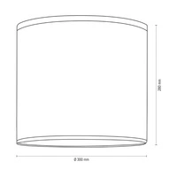 Lampshade Cylinder E27 H0 Black Fabric A0932