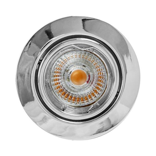 Ledsdream Round Ceiling Lamp Incl.1xLED GU10 5W Chrome 2601128