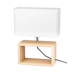 Cadre Table Lamp 1xE27 Max.25W Oiled Oak/Black/White 7722974