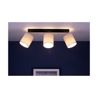 Mateo Ceiling Lamp 3xE27 Max.25W Black Metal/Beige Wallpaper 87800304