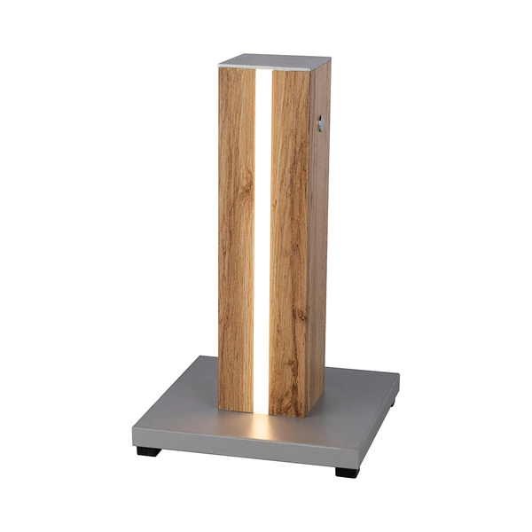 Flame Table Lamp 1xLED 12V Integrated 4.6W Gray/Oak veneer/Transparent PVC/Touch Dimmer 830119187